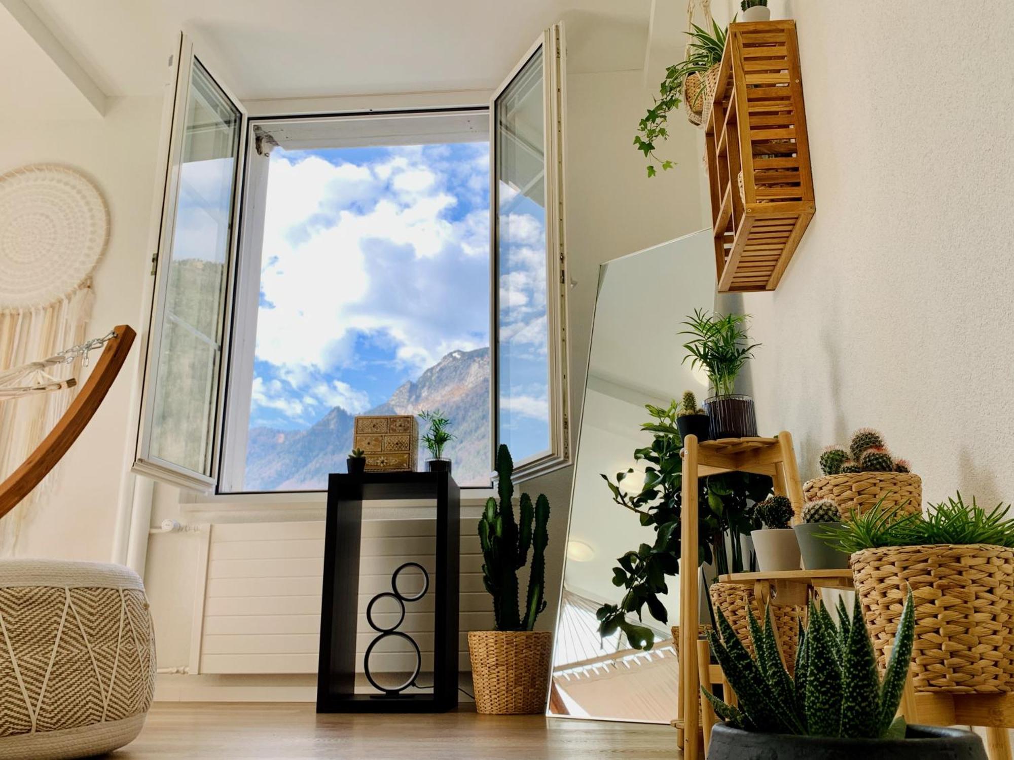 Eva O Wellnessoasis O Montainview O Pizzaoven O Appartement Ingenbohl Buitenkant foto