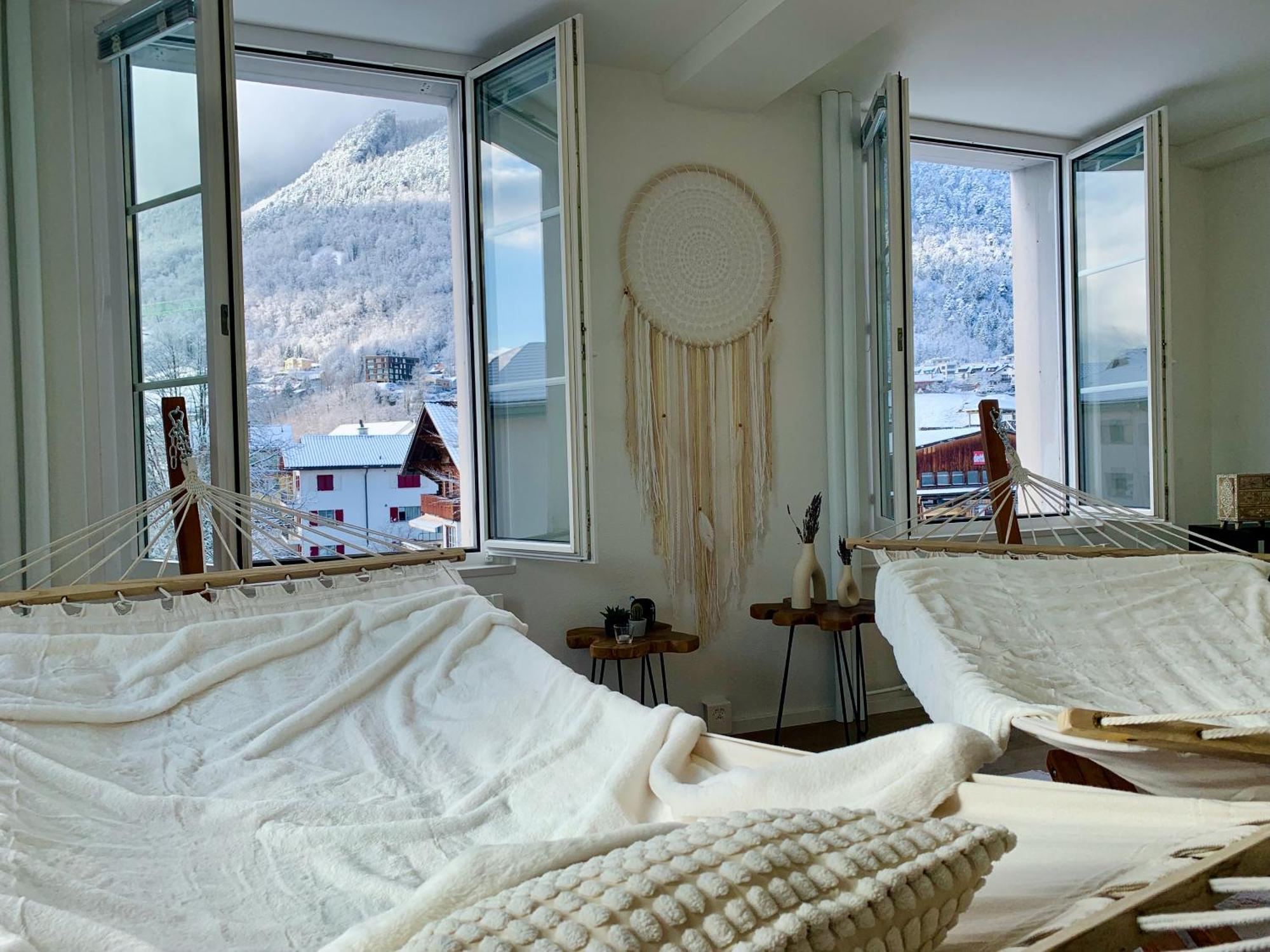 Eva O Wellnessoasis O Montainview O Pizzaoven O Appartement Ingenbohl Buitenkant foto